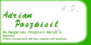 adrian poszpisil business card